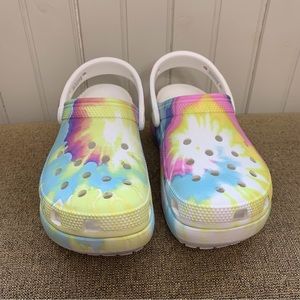 CROCS Platform Pastel Dye Clog Woman’s Size 6